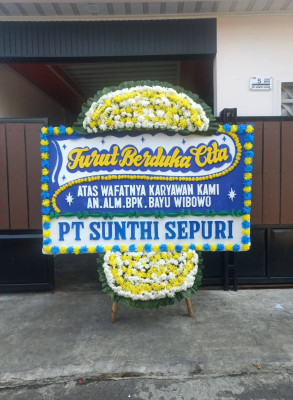 Papan Bunga Duka di Gunasari